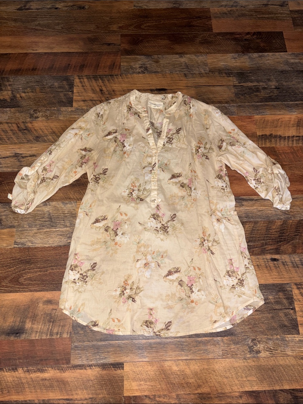 Denim & Supply Ralph Lauren Tunic Top Women's M Floral‎ Cotton Boho shirt